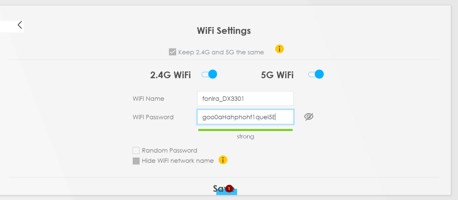 Wie kann ich den WLAN-Namen/-Passwort ändern? – fonira